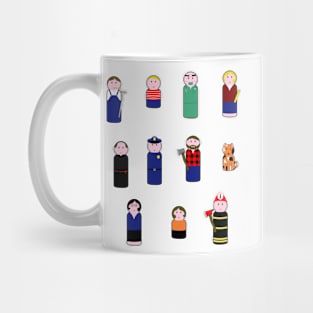 peg people no streaker Mug